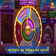 modelo de bingo de natal